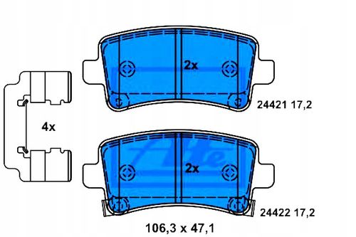 KLOCKI HAM TYL OPEL INSIGNIA 08- ATE na Arena.pl