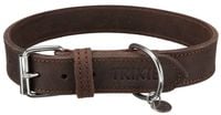 TRIXIE Rustic Obroża psa skórzana z naturalnej skóry brązowa 48–56cm/3cm L