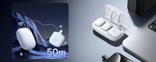 Zestaw do bezprzewodowej transmisji dźwięku Ulanzi A30 Tiny - USB-C, biały na Arena.pl