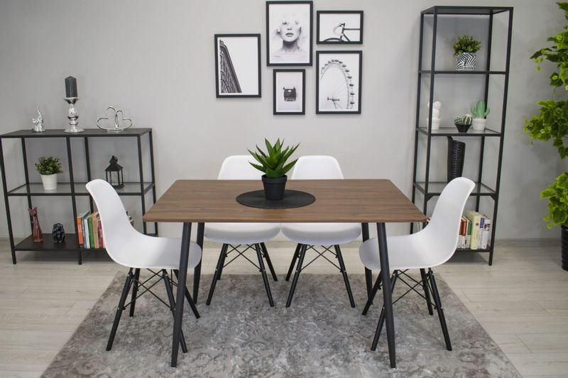 Krzesło OSAKA białe / nogi czarne x 3 zdjęcie 12