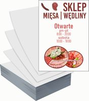 Ulotki A4 reklamowe firmowe 1000szt projekt w cenie WĘDLINY