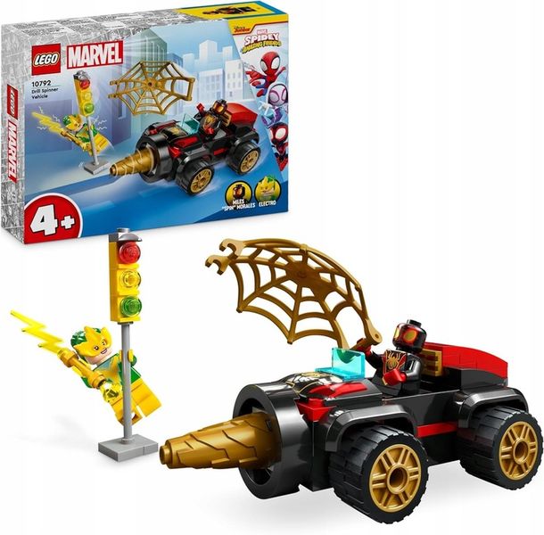LEGO SPIDEY 10792 SAMOCHÓD SPIDERMANA POJAZD WIERTŁOWY AUTO I ELECTRO 4+ zdjęcie 10