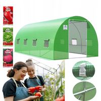 Tunel Foliowy Ogrodowy 6x3 Szklarnia 3x6 18m2 Zielony Foliak UV4 + GRATIS