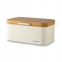 CHLEBAK Stalowy Pojemnik PIECZYWO CHLEB Konighoffer Capri 30,5x18x14 BEŻ