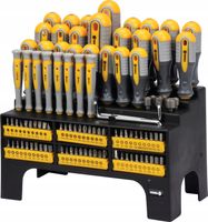 ZESTAW ŚRUBOKRĘTÓW WKRĘTAKI BITY NASADKI 100el