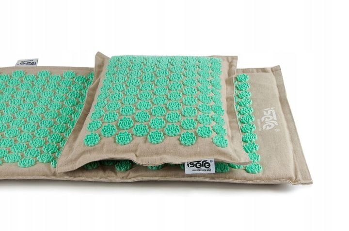 MATA DO AKUPRESURY Z KOLCAMI NATURALNA KOKOS GRYKA zdjęcie 15