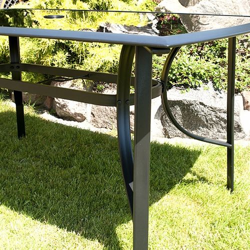 STÓŁ meble ogrodowe DUŻY 150x90 VERONA -CZARNY na Arena.pl