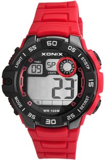 Xonix Zegarek męski sportowy, LCD / LED, wodoszczelny 100 m, wielofunkcyjny, antyalergiczny