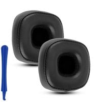 Nauszniki Gąbki Pady do MARSHALL MAJOR III / IV / V Skóra Naturalna Czarne