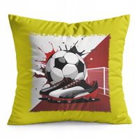 PODUSZKA ŻÓŁTA PREZENT - PIŁKA NOŻNA SPORT DRUŻYNA MECZ PUCHAR