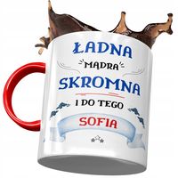 Kubek Czerwony Dla Sofii Koleżanki Na Prezent Z Nadrukiem Ze Zdjęciem