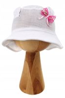 KAPELUSZ DLA DZIEWCZYNKI LETNI SŁONECZNY KAPELUSZ DZIECIĘCY BAWEŁNA MUŚLIN