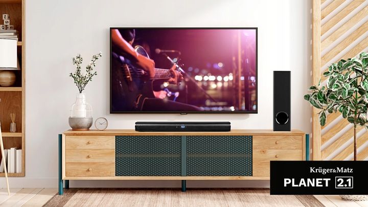 Soundbar Kruger&Matz Planet 2.1 Subwoofer Bluetooth 5.3 USB AUX-in HDMI zdjęcie 2