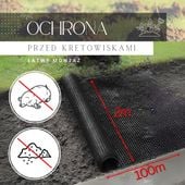 Siatka na krety 2m x 100 m przeciw kretom, nornicom 30g/m2 pod trawnik