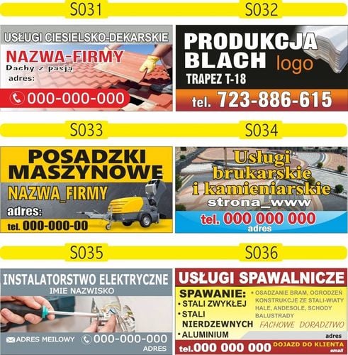 Reklama Naklejka na samochód USŁUGI BRUKARSKIE na Arena.pl