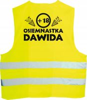 KAMIZELKA ODBLASKOWA z nadruk OSIEMNASTKA DAWIDA