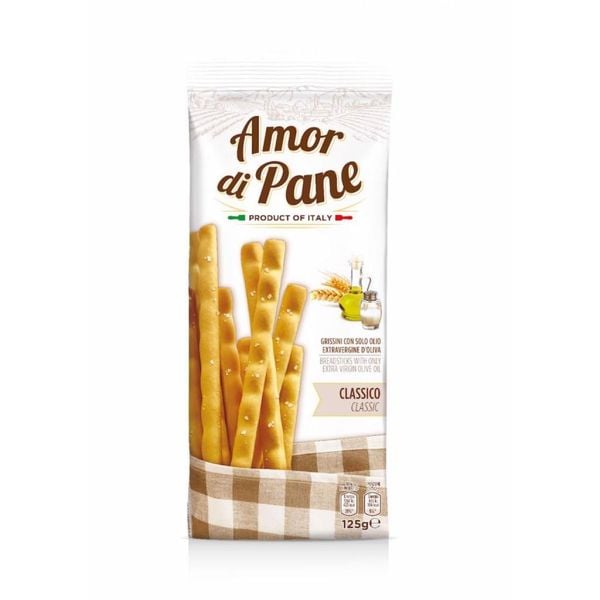 Helcom Paluszki grissini classic amor 125g zdjęcie 1