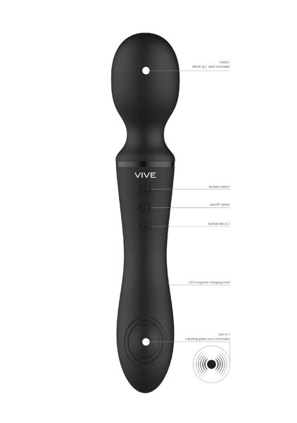 Enora - Wand & Vibrator - Black zdjęcie 4