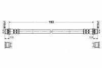 Renault Kangoo 1 Zestaw Przewodów Hamulcowych Elastycznych Gumowych