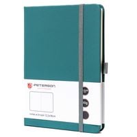 zielony notes w formacie b6 zadrukowany w kropki - peterson