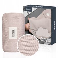 Kocyk bambusowy otulacz dla dzieci 75x100cm PIERWSZY PREZENT Lionelo Bamboo