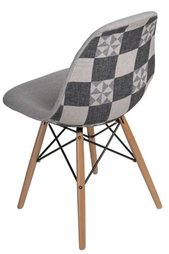 Krzesło P016W Pattern szare/patchwork MICROUSBCABLE1 na Arena.pl
