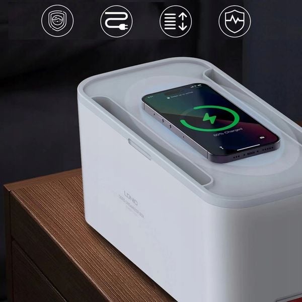 Ładowarka Listwa Zasilacz Organizer Kabli USB QI zdjęcie 13