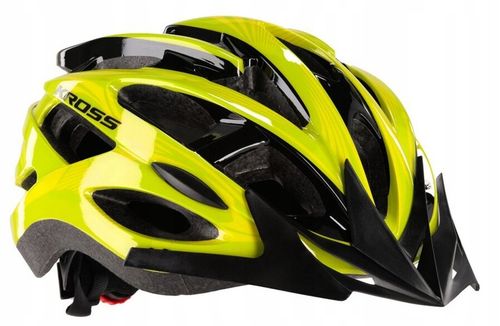 Kask rowerowy Kross LAKI 008LGR limonkowy 58-61 cm L na Arena.pl
