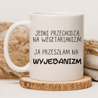 CHAMSKI KUBEK BEZ CENZURY | ŚMIESZNY PREZENT | DO PRACY BIURA DOMU | 330 ml
