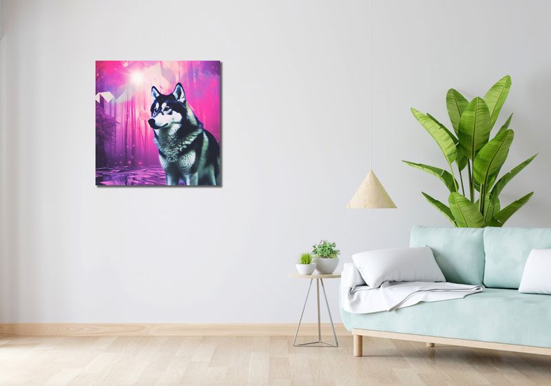 Obraz 70x70cm Wilczy Duch zdjęcie 2