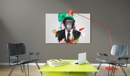 Obraz - Pan Małpa Rozmiar - 90x60 na Arena.pl