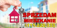 BANER 100X50cm tani SPRZEDAM MIESZKANIE DOM LOKAL