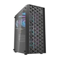 obudowa komputerowa darkflash dk351 (czarna) + 4 wentylatory rgb