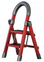 Magazynowa Drabina Składana Taboret Składany 2w1 Drabinka Schodki Poręcz