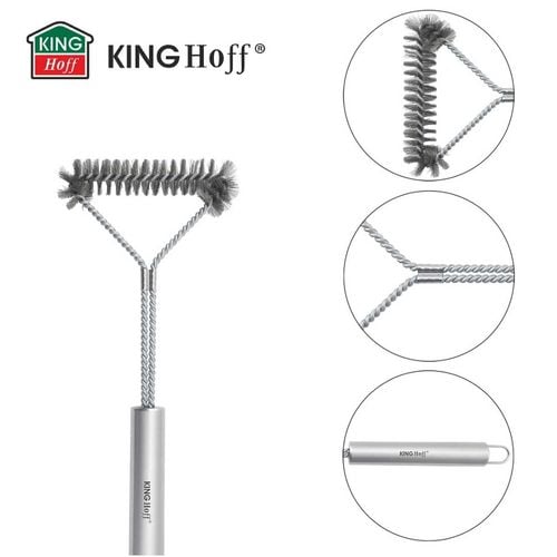 szczotka stalowa do czyszczenia rusztu grilla kinghoff kh-1915 na Arena.pl