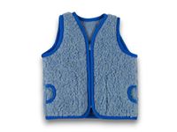 Kamizelka Wełniana Merynos Tumbler Niebieska 2-3 Lata, Indygosklep.pl