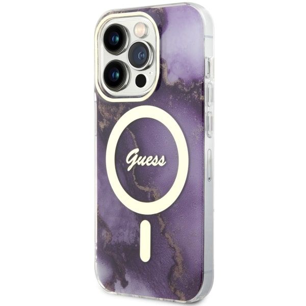 Etui Guess do iPhone 14 Pro, Fioletowy, MagSafe zdjęcie 2