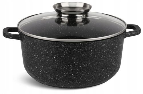 KOMPLET GARNKÓW MARMUROWYCH PATELNIA ZESTAW GARNKI INDUKCJA na Arena.pl