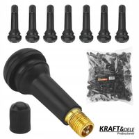 Zawory do felg gumowe czarne 100 sztuk kraft&dele KD5907