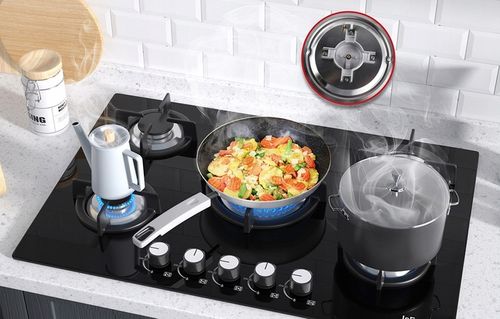 Płyta Gazowa Iseasy Mgbg-775 5 Żeliwnych Palników NG LPG Do Zabudowy na Arena.pl