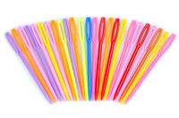 IGŁY plastikowe do szycia włóczki z dużym oczkiem 7cm mix 25szt.