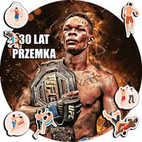 OPŁATEK NA TORT 20CM - HOBBY MMA SPORTY WALKI + IMIĘ + ! 15CM 18CM