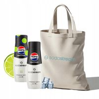 Zestaw Syrop SodaStream Pepsi Zero, Pepsi Lime Zero 2x440ml + Torba GRATIS