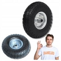 Koło do wózka taczek 4PR 4.10 3.50-4 260x80 łożysko fi 16mm pompowana