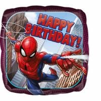balon foliowy spiderman happy birthday kwadratowy