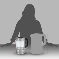 CZAJNIK ELEKTRYCZNY SZKLANY OSZCZĘDNY 1L PROFICOOK