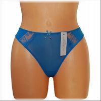 Majtki koronkowe stringi VALEGE Lingerie Adriana niebieskie w rozm S 36