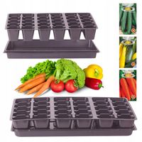 WIELODONICZKA DO WYSIEWU NASION GŁĘBOKA 6 cm TACKA DO ROZSAD 30