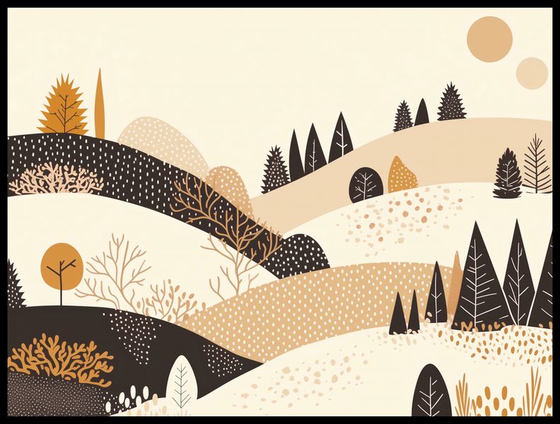 Plakat 80x60cm Jesień w Wzgórzach zdjęcie 2