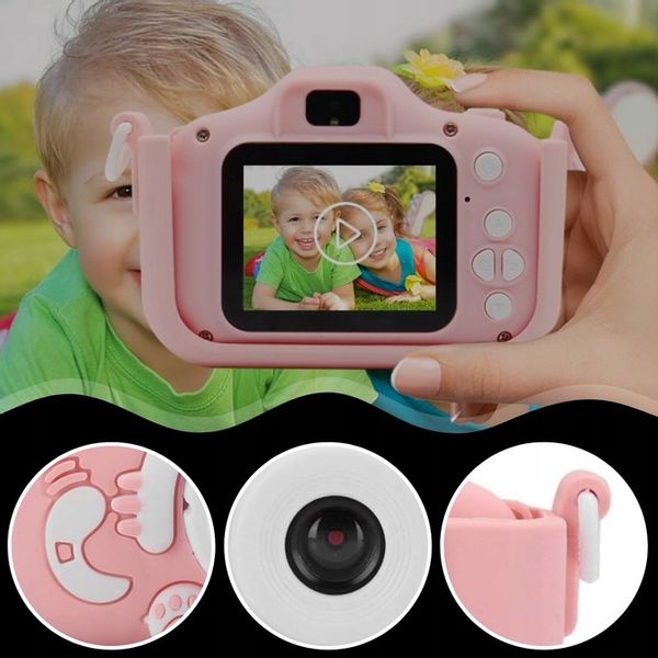 APARAT CYFROWY DLA DZIECI KOTEK Z KARTĄ PAMIĘCI FOTGRAFICZNY + GRATIS zdjęcie 4